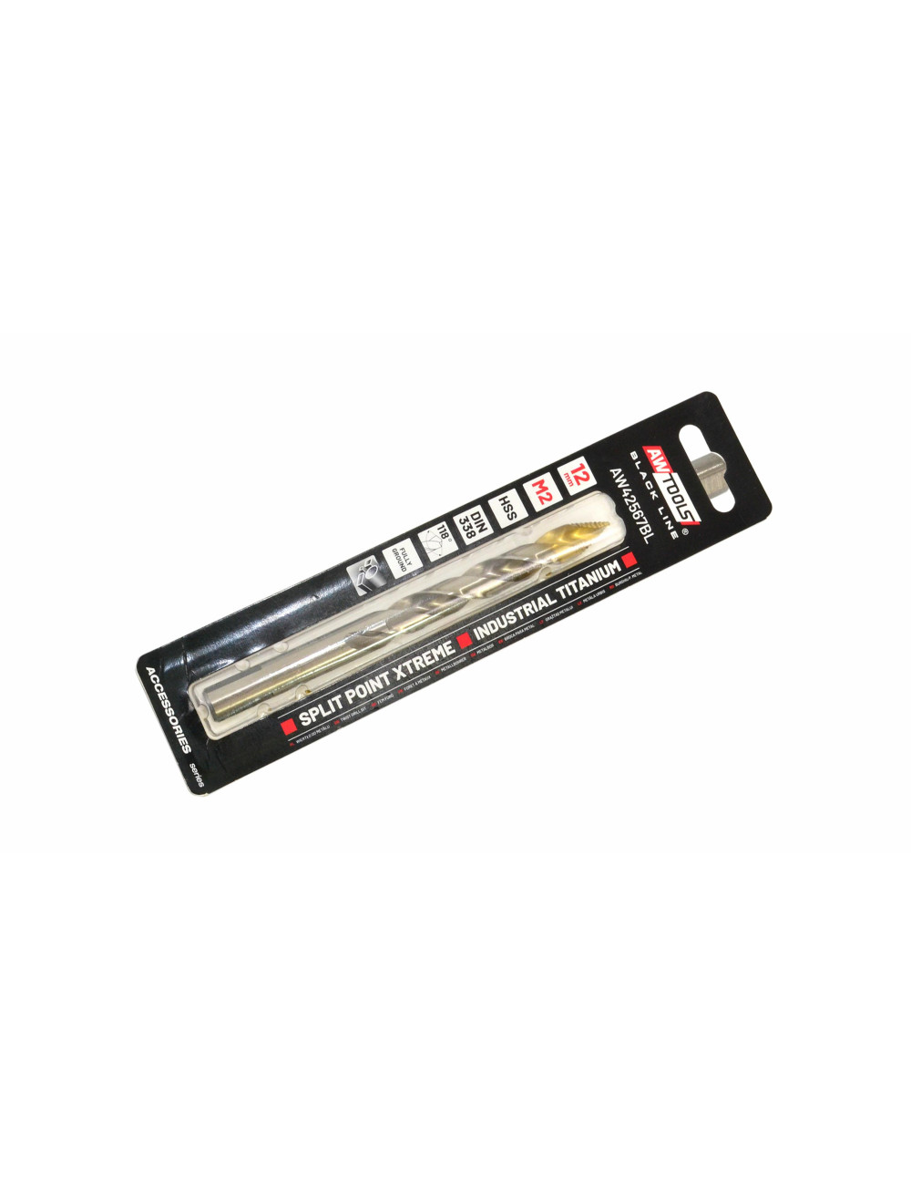 AWTOOLS WIERTŁO DO METALU M2 HSS-TiN 10mm SPLIT POINT XTREME BLACK LINE