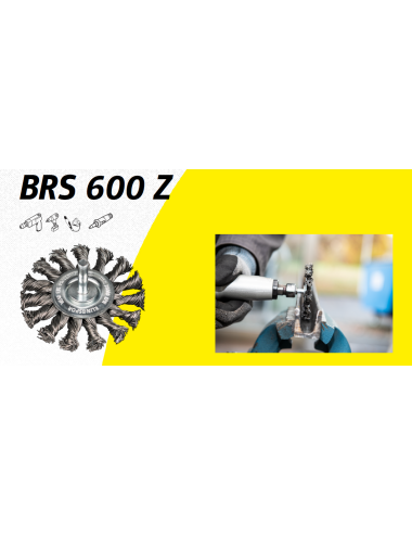 KLINGSPOR SZCZOTKA TARCZOWA 75mm TRZPIEŃ BRS600Z DRUT SKRĘCANY