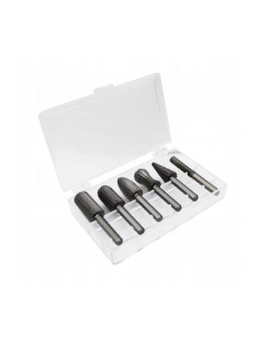 FREZY TRZPIENIOWE DO METALU 6szt. SILVER