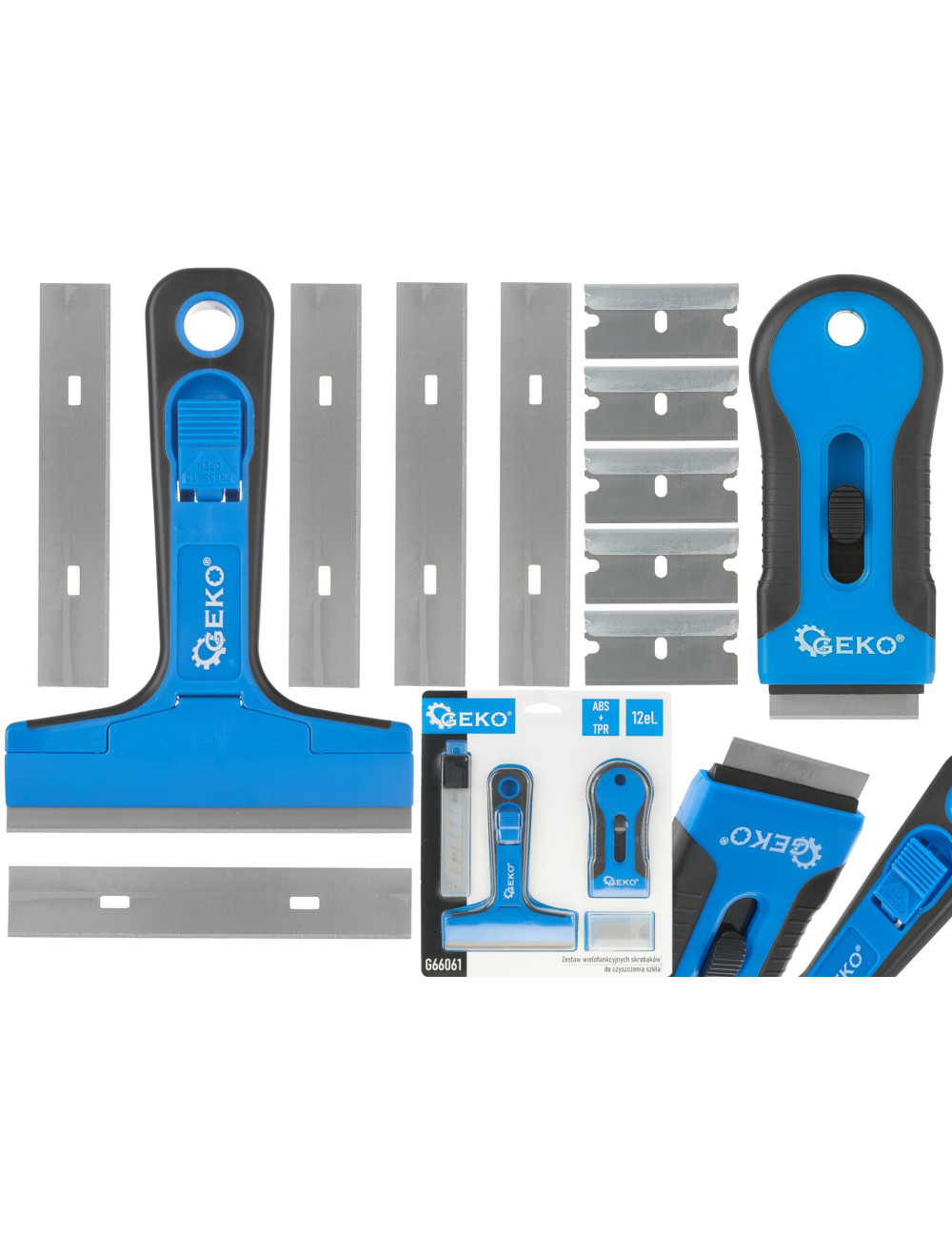 ZESTAW WIELOFUNKCYJNY SKROBAKÓW 12el. GEKO