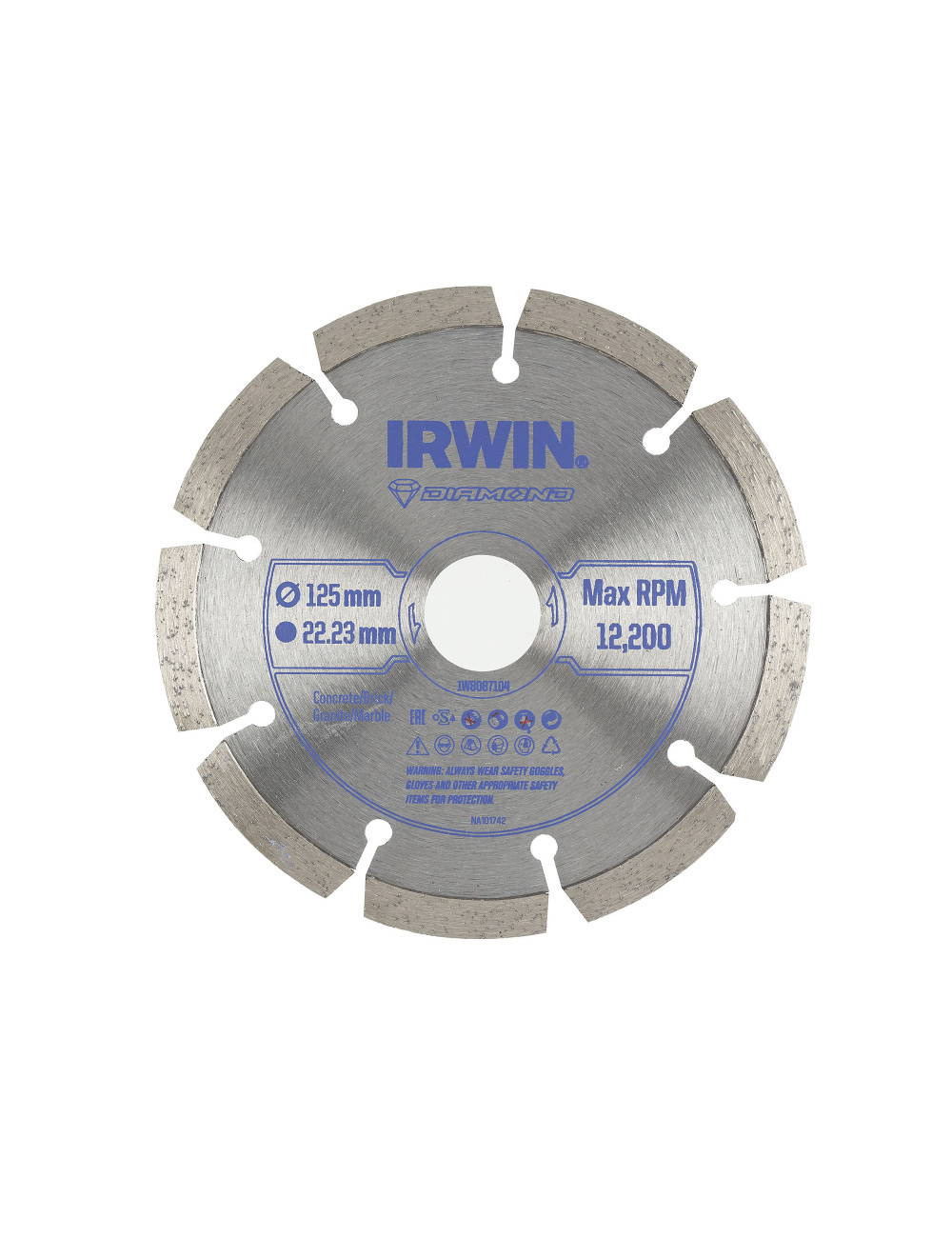 IRWIN TARCZA DIAMENTOWA 125mm x 22,23mm SEGMENTOWA