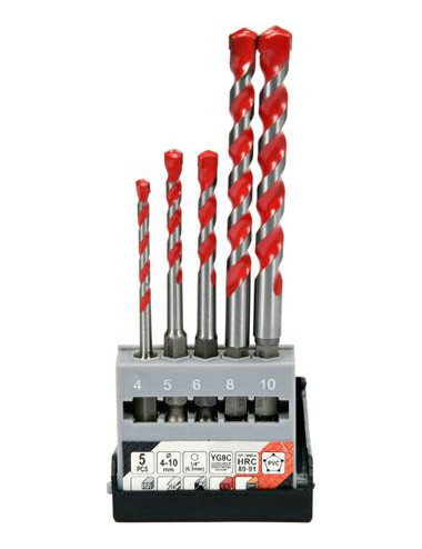 YATO WIERTŁO UNIWERSALNE HEX KOMPLET 5szt. 4-10mm