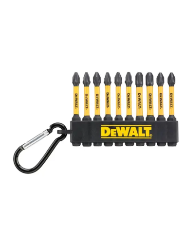 DEWALT ZESTAW KOŃCÓWEK FLEXTORQ 10cz. PH PZ 57mm BRELOK