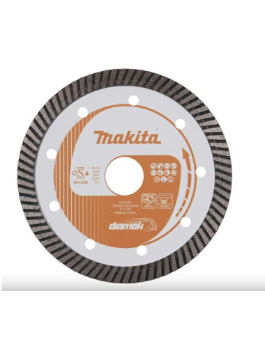 MAKITA TARCZA DIAMENTOWA 125x22,23mm TURBO (NA SUCHO) BETON, CEGŁA, MARMUR