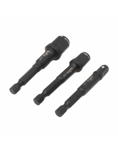 SATRA ZESTAW ADAPTERÓW DO BITÓW I NASADEK 1/4" 3/8" 1/2"