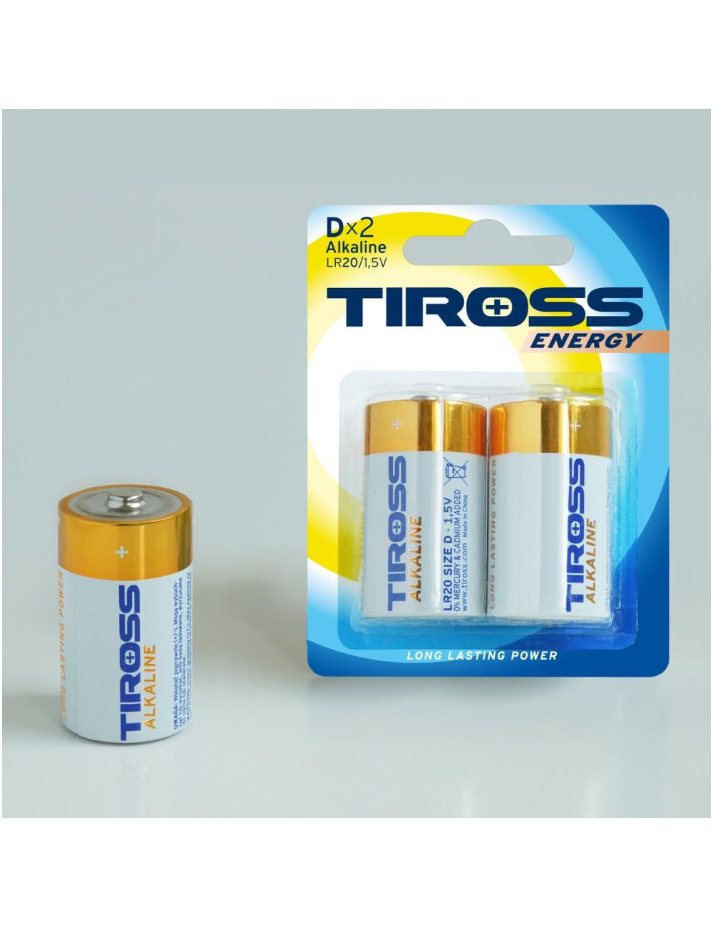 TIROSS BATERIA ALKAICZNE LR20 2szt.