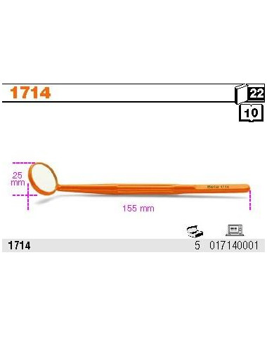 BETA LUSTERKO INSPEKCYJNE 155mm 1714