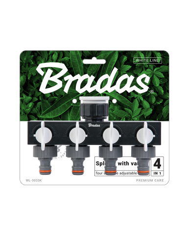 ROZDZIELACZ 4-DROŻNY GW 1"- 3/4" Z ZAWORAMI WHITE LINE
