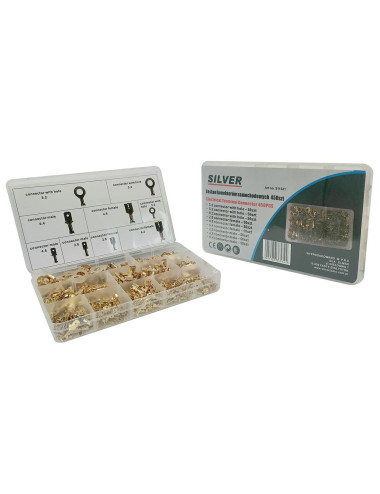 ZESTAW KONEKTORÓW SAMOCHODOWYCH 450szt. SILVER