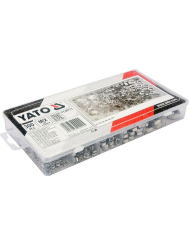 YATO NAKRĘTKI NIERDZEWNE METRYCZNE 300szt.MIX M3,M4,M5,M6,M8,M10