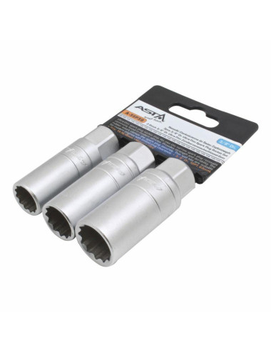 ASTA NASADKI 3/8" CIENKOŚCIENNE DO ŚWIEC ZAPŁONOWYCH 3szt.