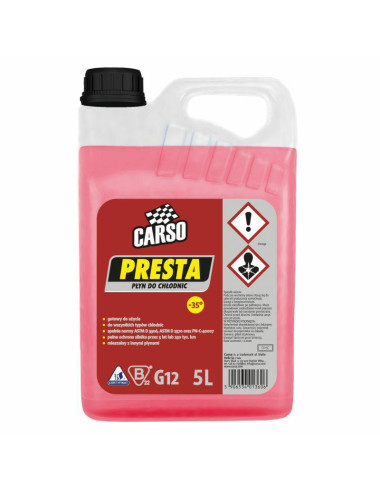 K2 PŁYN DO CHŁODNIC PRESTA -35C 5L CZERWONY