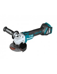MAKITA SZLIFIERKA KĄTOWA 18V 125mm BEZ AKUMULATORÓW I ŁAD. REG.OBR. BLDC WALIZKA MAKPAC DGA513ZJ