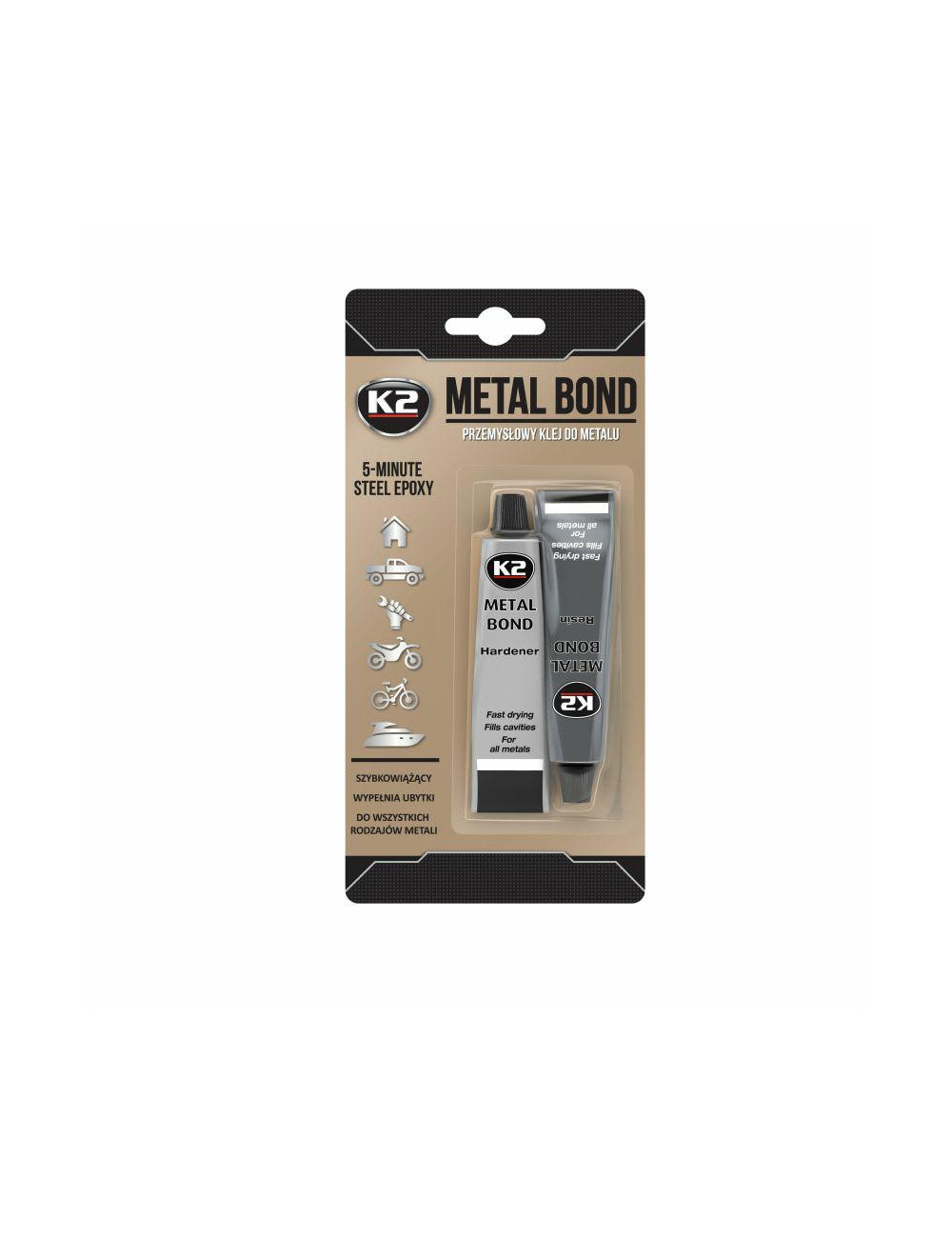 K2 KLEJ EPOKSYDOWY DO ŁĄCZENIA METALI METAL BOND 56,7G