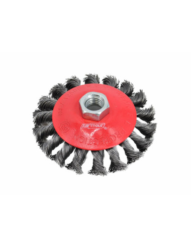 AWTOOLS SZCZOTKA STOŻKOWA 115mm M14 DRUT SKRĘCANY