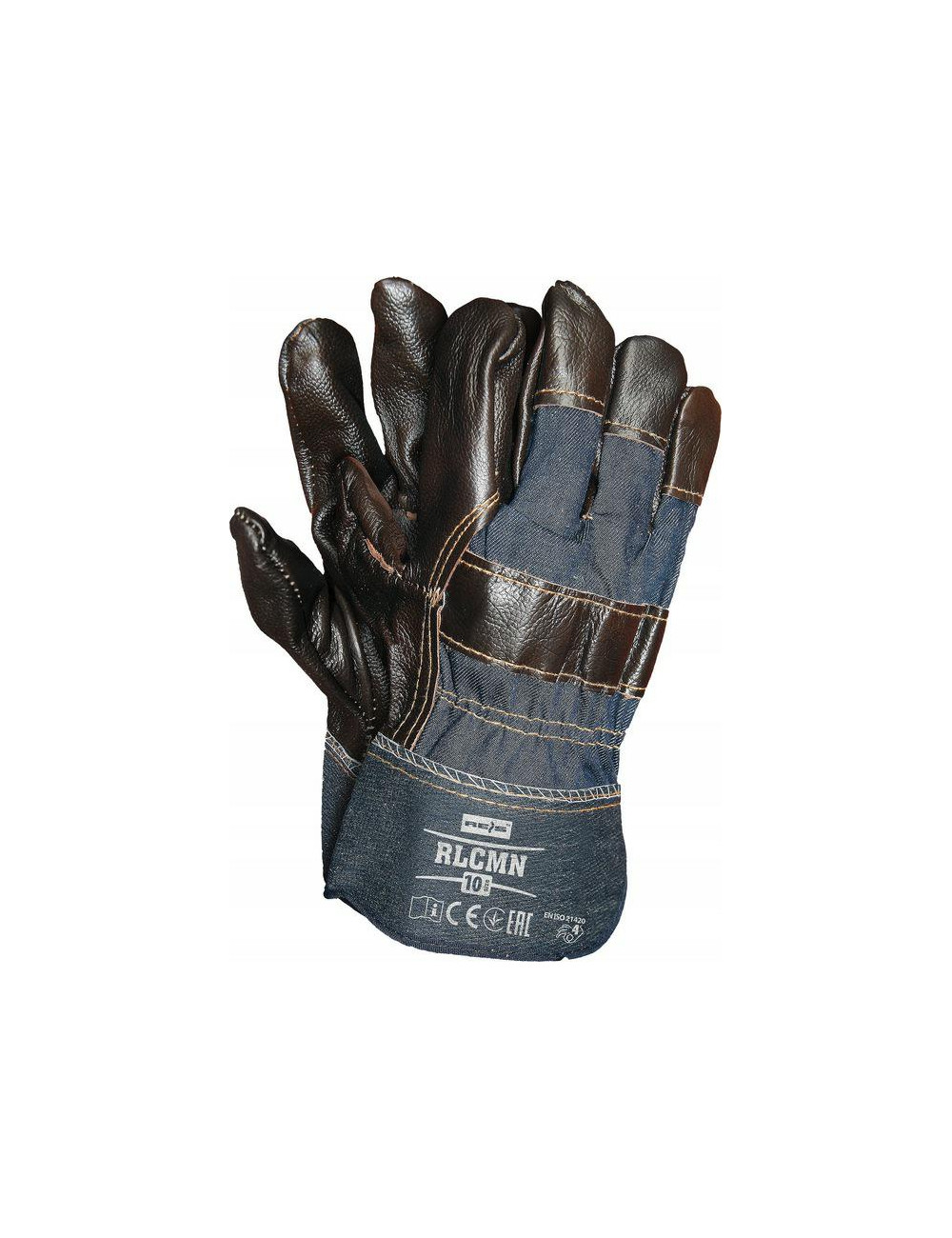RĘKAWICE ROBOCZE SKÓRZANE ROZ-10 WZMACNIANE SKÓRĄ BYDLĘCĄ