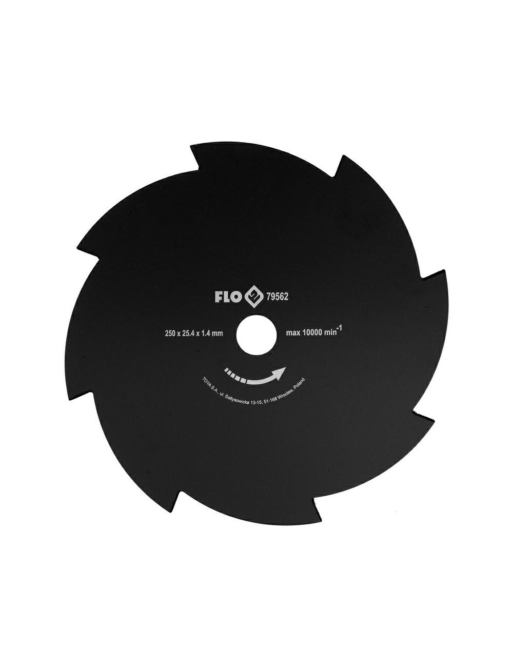 FLO NÓŻ DO KOSY TARCZA TNĄCA 8-ZĘBÓW 250 25,4mm