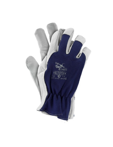 RĘKAWICE ROBOCZE SKÓRZANE RLTOPER ROZ-10 .