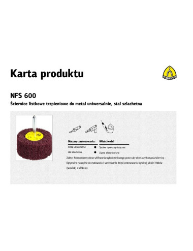 KLINGSPOR ŚCIERNICA LT.WŁÓKLINGSPOR 60*30*6 VERY FINE NFS600