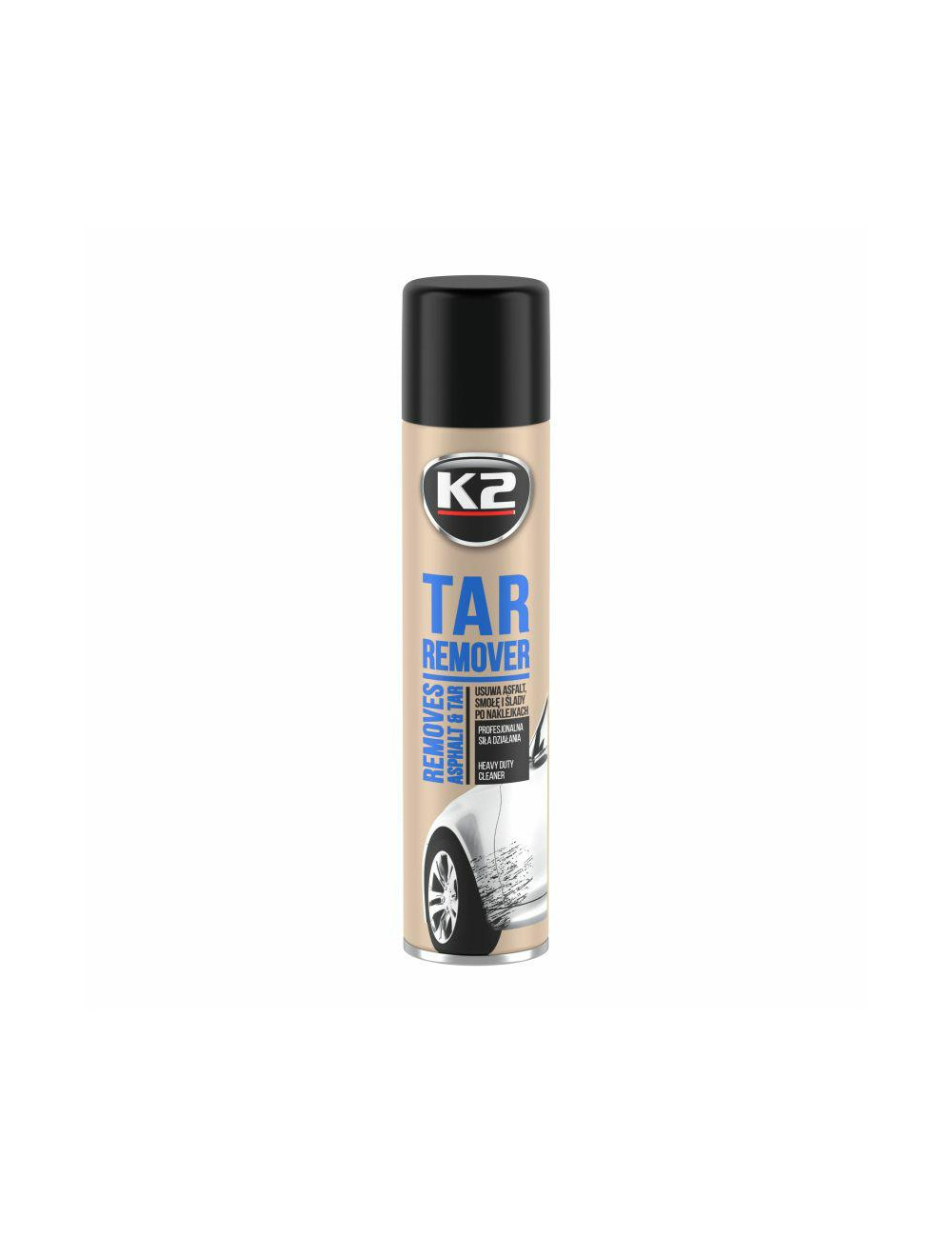K2 USUWA ASFALT,SMOŁĘ I ŻYWICĘ DRZEW. TAR REMOVER 300ML