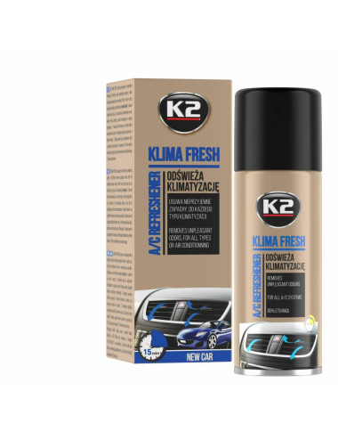 K2 ODŚWIEŻACZ KLIMA FRESH NEW CAR 150 ML