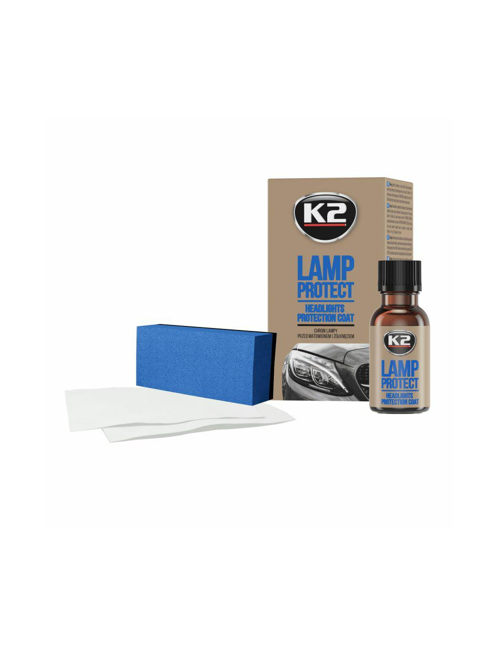 K2 ZESTAW DO OCHRONY REFLEKTORÓW LAMP PROTECT 10ML