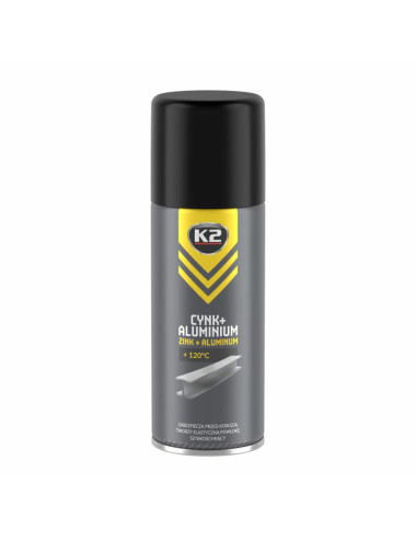 K2 SPRAY ZABEZPIECZA PRZED KOROZJĄ CYNK+ALUMINIUM 400ML