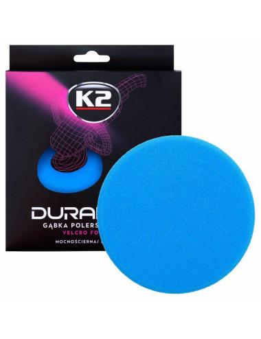 K2 GĄBKA MOCNOŚCIERNA SUPERTRWARDA DURAFLEX - NIEBIESKA GĄBKA POLERSKA NA RZEP