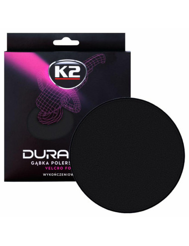 K2 GĄBKA WYKOŃCZENIOWA, MIĘKKA. DURAFLEX - CZARNA GĄBKA NA RZEP