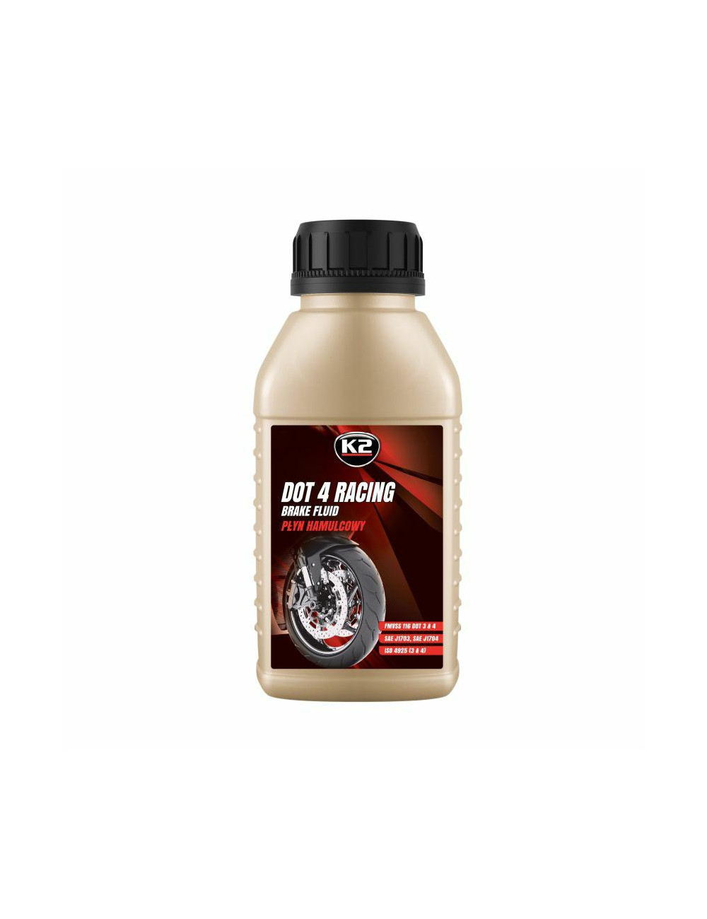 K2 PŁYN HAMULCOWY DOT4 Z CERTYFIKATEM. DOT 4 RACING 250ML