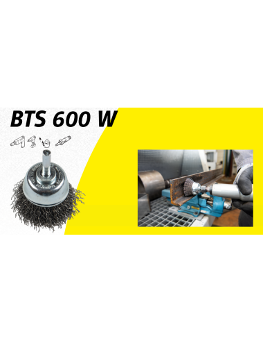 KLINGSPOR SZCZOTKA GARNKOWA 50mm TRZPIEŃ BTS600W DRUT FALISTY NIERDZEWNY