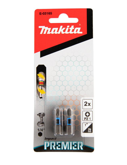 MAKITA KOŃCÓWKA WKRĘTAKOWA PZ1-25mm 2szt. IMPACT PREMIER