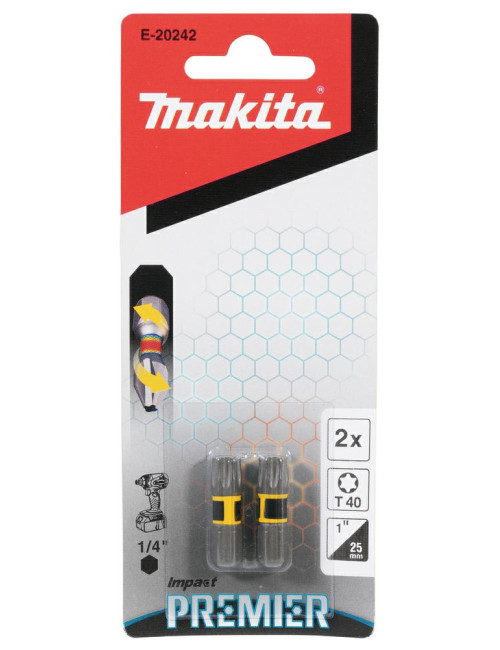 MAKITA KOŃCÓWKA WKRĘTAKOWA T40-25mm 2szt. IMPACT PREMIER
