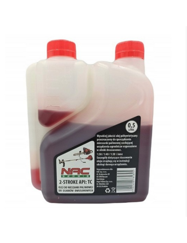 NAC OLEJ DO MIESZANKI PALIW. 0,5L 2-SUW Z DOZOWNIKIEM