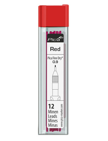 PICA WKŁADY WYMIENNE CZERWONY DO 7070 12szt.