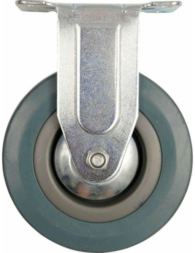 VOREL KOŁO STAŁE Z SZARĄ GUMĄ 100mm