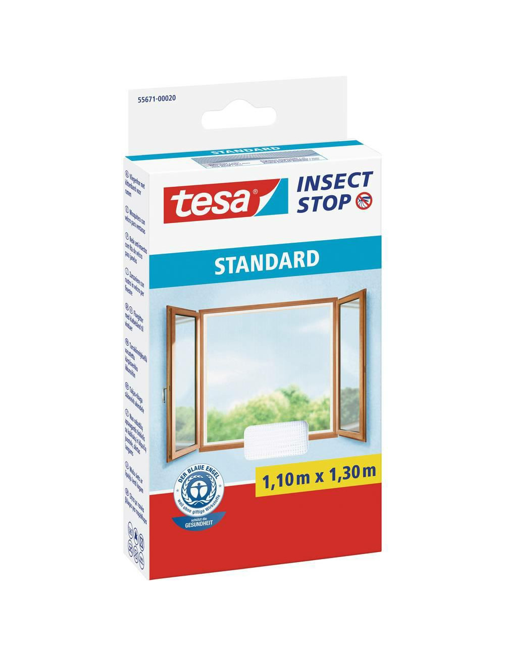 TESA MOSKITIERA OKIENNA BIAŁA STANDARD 1,1 x 1,3m
