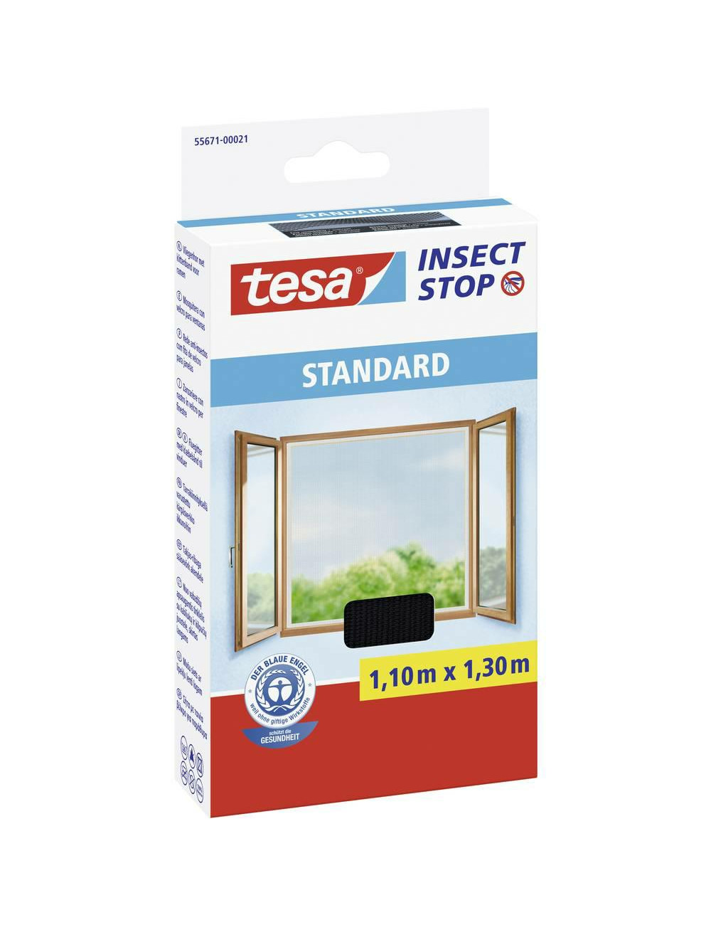 TESA MOSKITIERA OKIENNA CZARNA STANDARD 1,1 x 1,3m