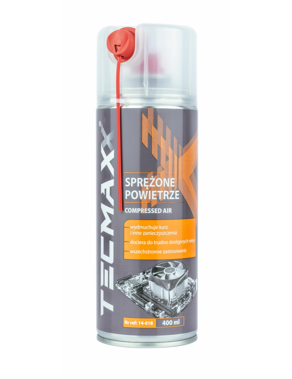 TECMAXX SPRĘŻONE POWIETRZE 400ml + SŁOMKA