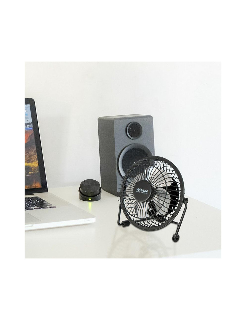 VOLTENO WENTYLATOR BIURKOWY USB 2,5W CZARNY