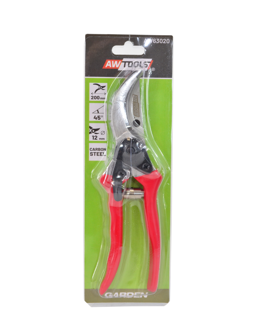 AWTOOLS SEKATOR OGRODOWY 200mm 12mm/ UCHWYT PCV