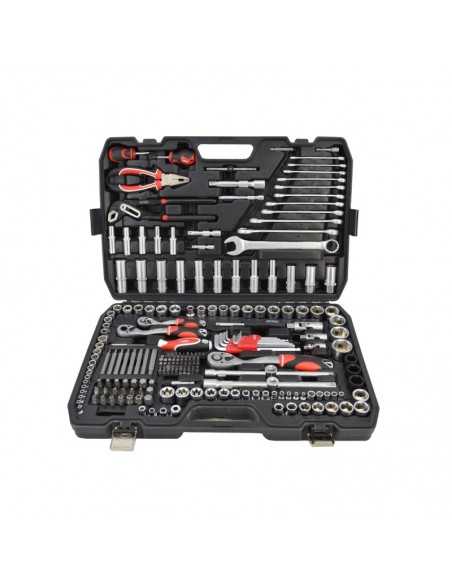 AWTOOLS ZESTAW KLUCZY  225el  1/2"/3/8"/1/4" BLACK LINE