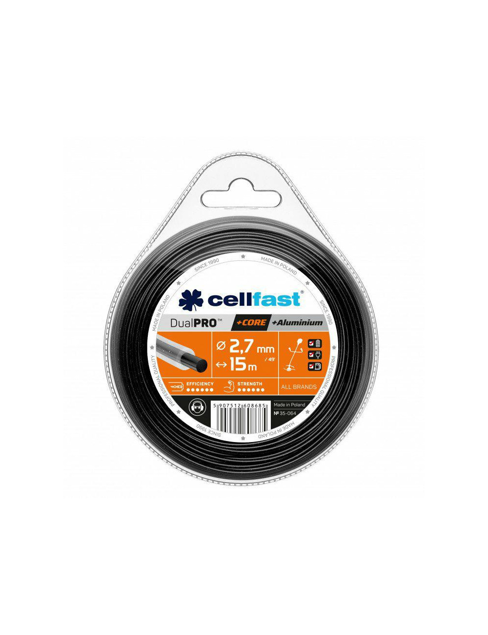 CELLFAST ŻYŁKA TNĄCA Z RDZENIEM 2,7*15m OKRĄGŁA