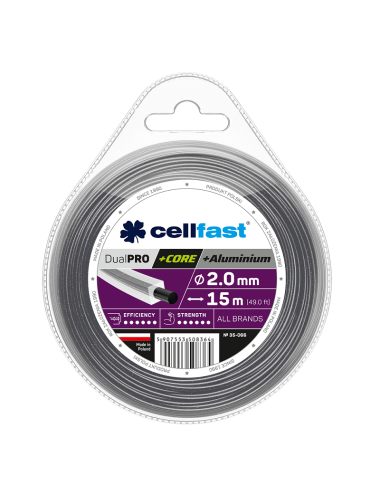 CELLFAST ŻYŁKA TNĄCA Z RDZENIEM 2,4*15m KWADRAT