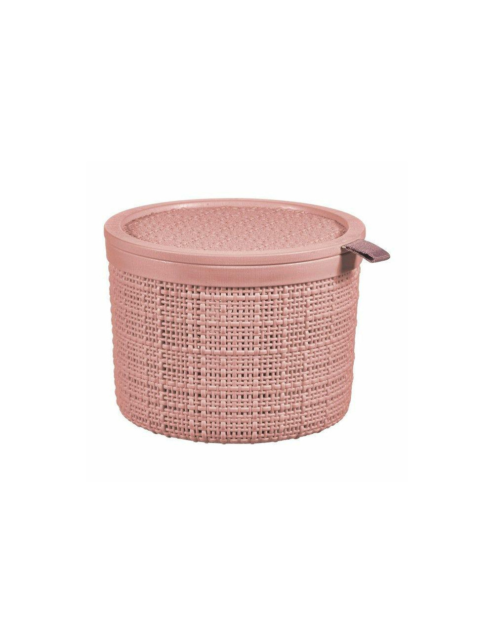 CURVER KOSZYK OKRĄGŁY Z PRZYKRYWKĄ 2L /PUDROWY RÓŻ