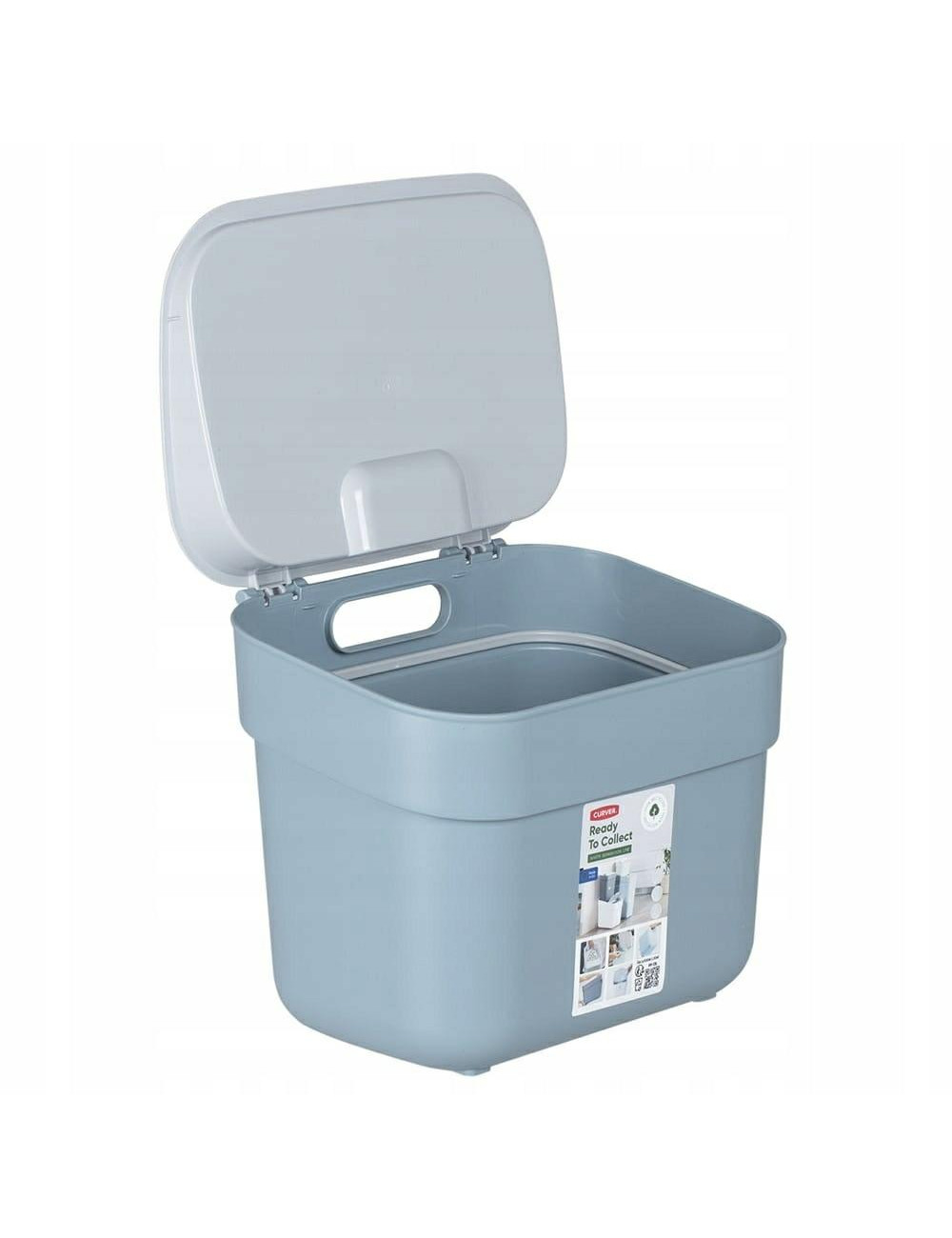 CURVER KOSZ DO SEGREGACJI ŚMIECI 5L /SZAROBŁĘKITNY/ JASNY SZARY