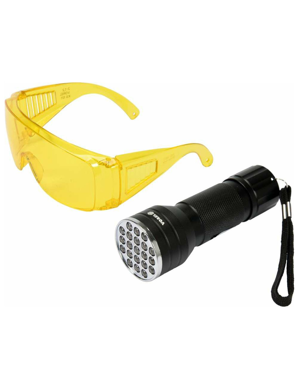 VOREL LATARKA UV 21 LED + OKULARY