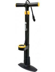 VOREL POMPKA SŁUPKOWA Z MANOMETREM CZARNA