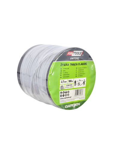 AWTOOLS ŻYŁKA TNĄCA CLASSIC 2,7x100m/ OKRĄGŁA Z RDZENIEM/ SZPULA