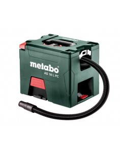 METABO ODKURZACZ 18V WALIZKOWY AS 18 L PC CARCASS Z RĘCZNYM CZYSZCZENIEM FILTRA